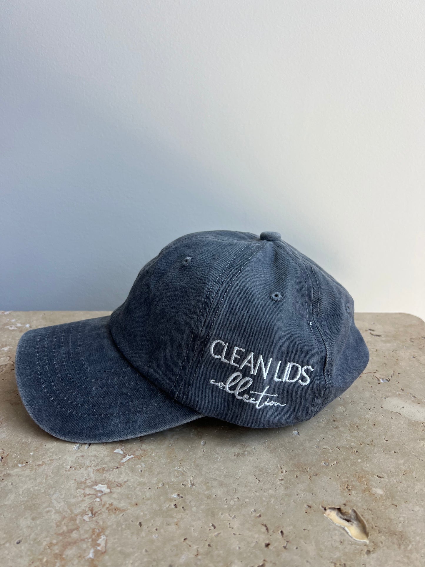 Denim washed cap- Grey