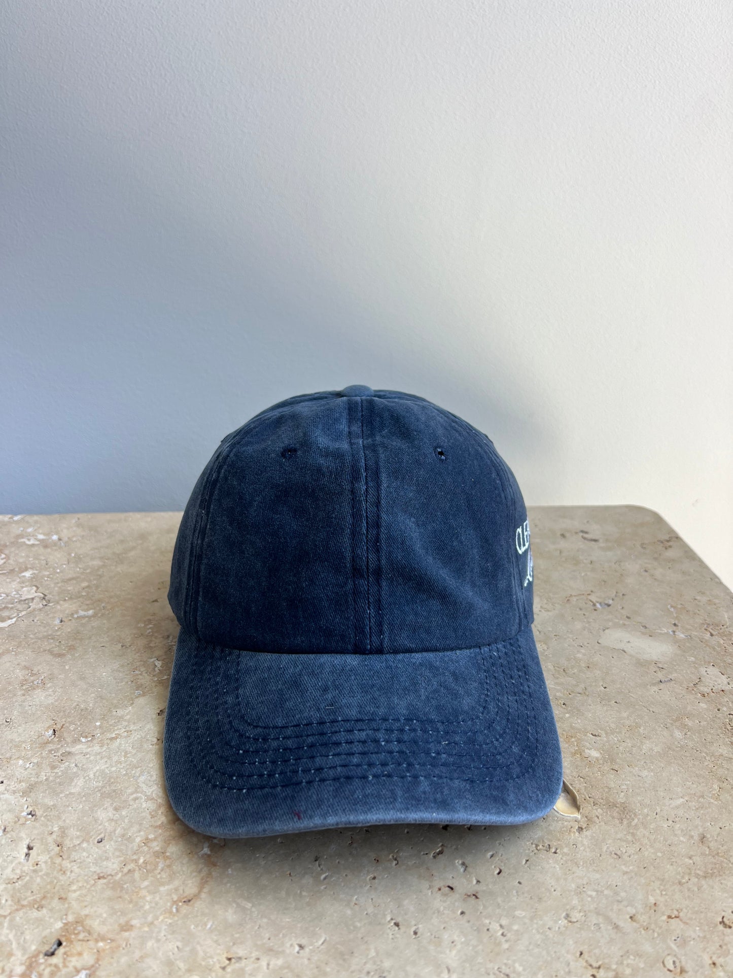 Denim washed cap - Navy