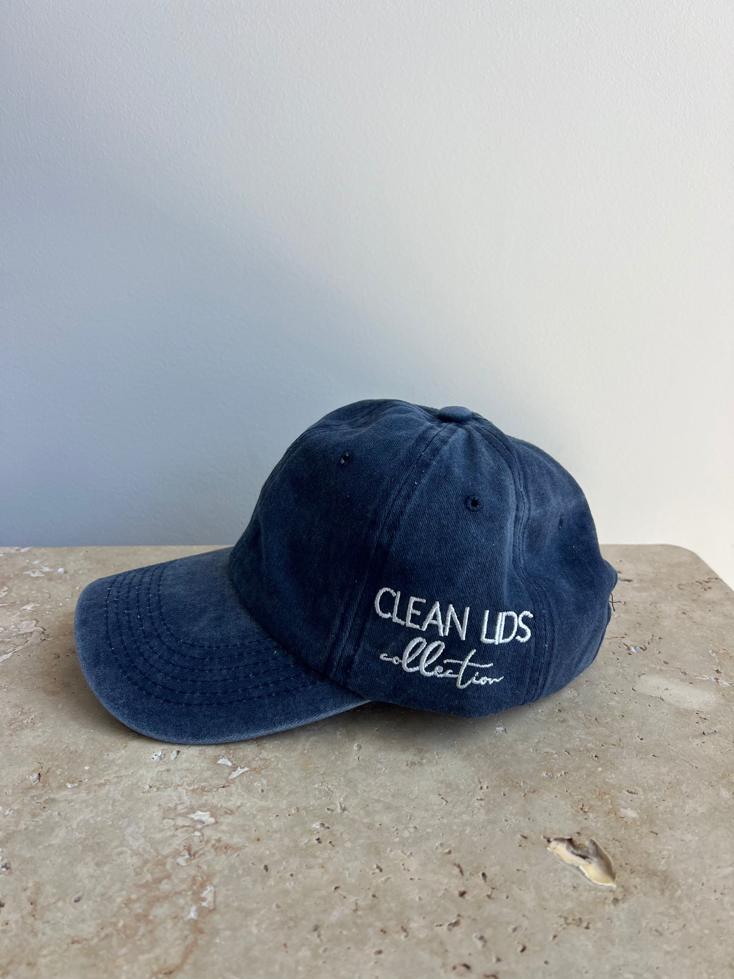 Denim washed cap - Navy
