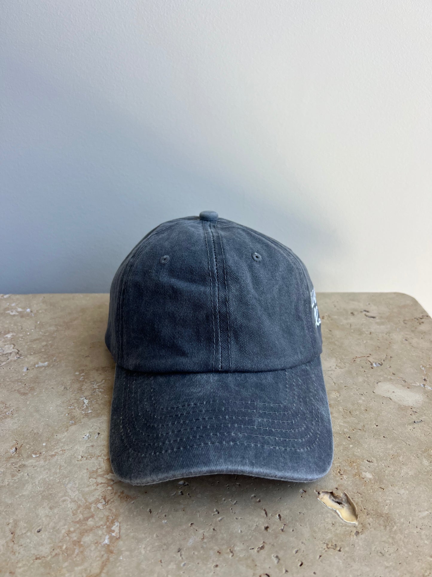 Denim washed cap- Grey